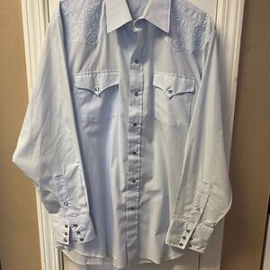 Classic Light Blue Western Shirt
